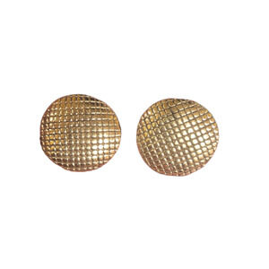 Vintage Simon Sebbag gold clip-on earrings NWT